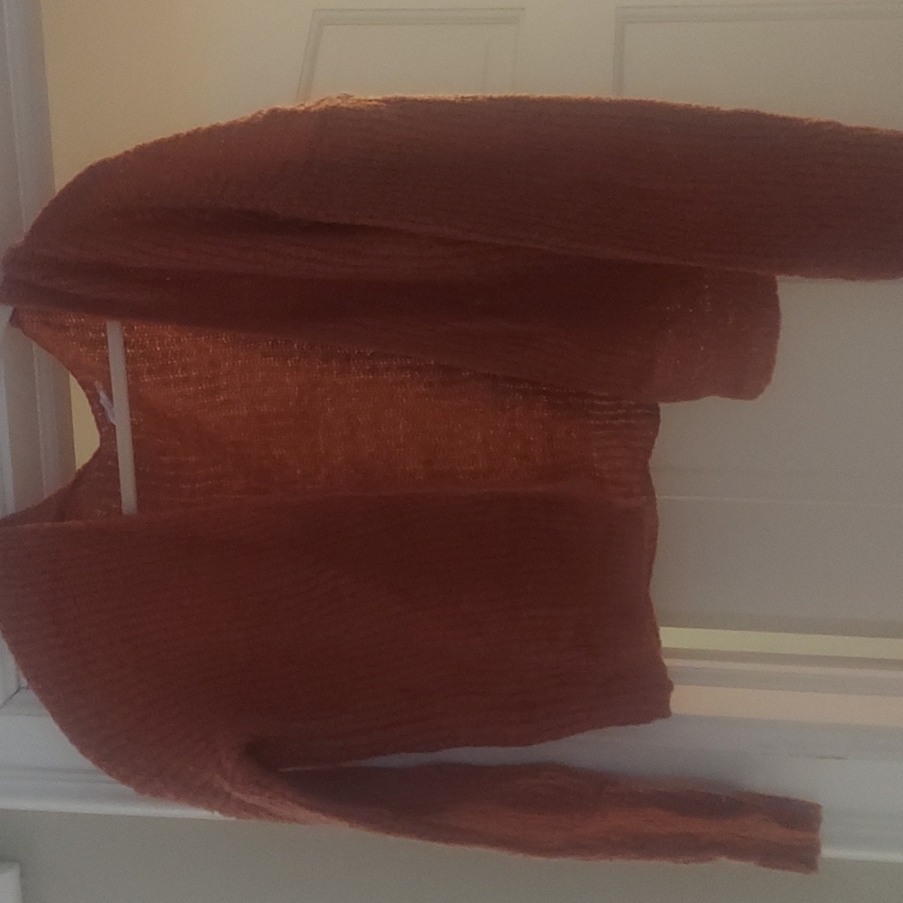 Orange cardigan